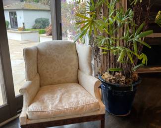 Upholstered Wing Chair by Dennis and Leen