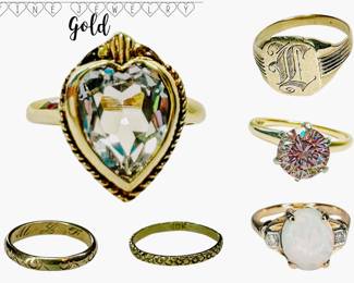 Antique - Modern Fine Jewelry: Yellow Gold Rings