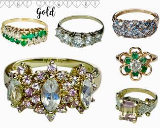 Antique - Modern Fine Jewelry: Yellow Gold Rings