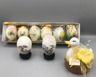 Hand Painted Eggs Fur Dich