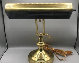 Brass Gold Tone Bankers Lamp