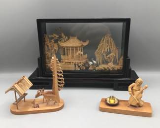 Cork Sculpture Tiny Carvings