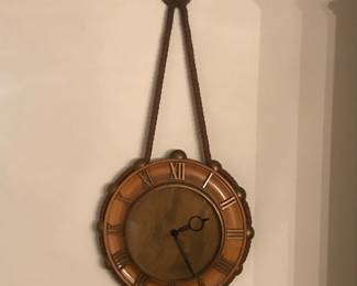 MCM Rope Hanging Wall Clock