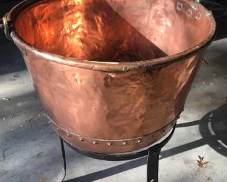 Copper Cauldron Stand
