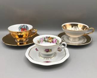 German Small Cup Plate Trio
