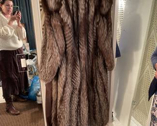 Silver Fox Fur coat 