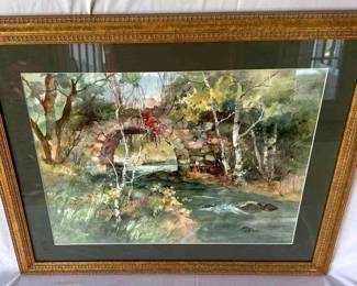 Watercolor Painting Signed And Numbered