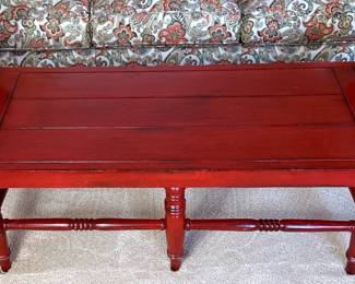 Antique Red Coffee Table