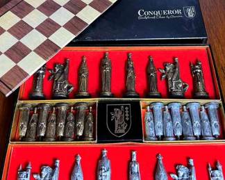 Vintage Chess Set Conqueror Sculptured Chess By Ganine