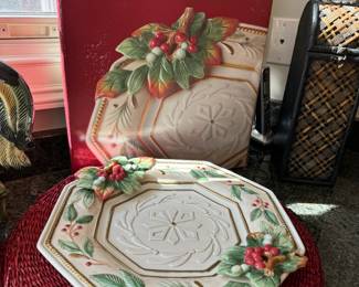Fitz and Floyd Christmas plate