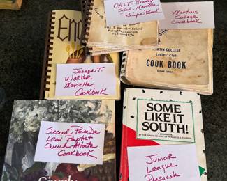 Local vintage cookbooks
