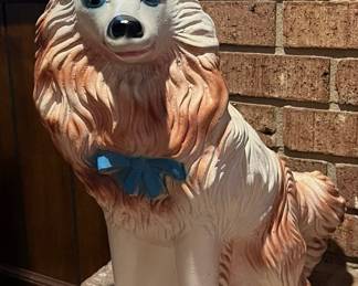 20” tall carnival prize dog, perfect condition, c. 1950’s