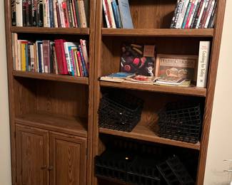 Two matching bookcases