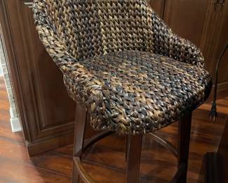 Pottery Barn Seagrass bar stools