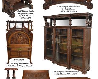 b19 Oak griffin desk