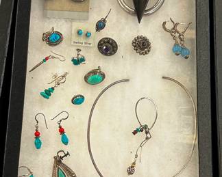 Sterling and Turquois Jewelry
