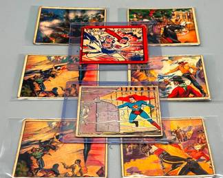 Superman Gum #45 and Vintage Lone Ranger Cards