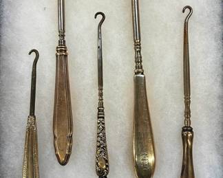 Vintage Sterling Button Hooks