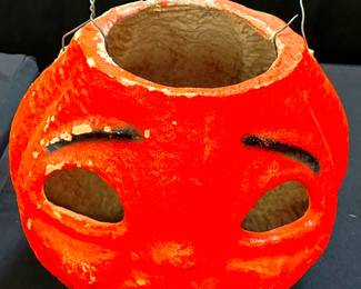 Paper Mache Halloween Pumpkin