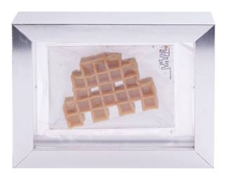 Invader (France, 1970)

Space Waffle, 2011, (74/100)

Milk, Eggs, Brown Sugar, Wheatflour, Baking Powder, Buttermilk, Stardust
Alien food, not for humans
Eat it at your own risks! Starting Price $3,000