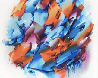 Joos (DOES) van Barneveld (Netherlands, 1980)
Ferris, 2020, (/60)
Spray Paint, Gold Leaf and Acrylic Hand Embellished Giclée Print on 270gsm Hahnemühle Paper with Embossed DOES Logo and Wax Stamp
Limited 2nd edition print. Signed, numbered and hand-embellished by DOES.  Starting Price $200