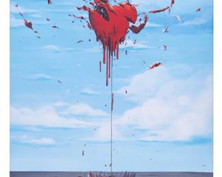 Brusk (France, 1976)
A Sad Love, 2020
Spray Paint, Acrylic, Paint Marker on Canvas Starting Price: $1,500