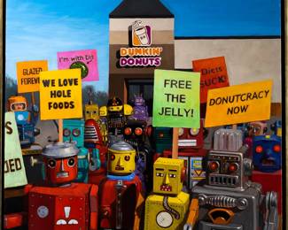 Eric Joyner (America, 1960)
Actibots
Oil On Canvas Starting Price $2,000