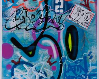 Cope2 (New York, 1968)
Nyc Subway Map Iv
Standard Edition, (96/100)
Paint Pens And Spray Paint  Starting Price $200