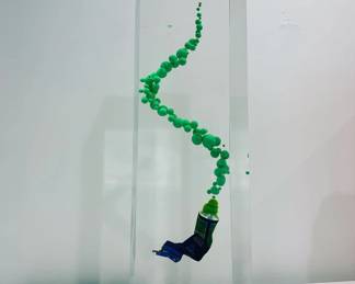 Francois Bel (France, 1977)
Tube 40cl/ Volute Green Bubbles, 2018
Glass and Acrylic Starting Price $2000