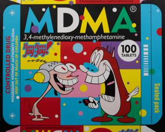 Ben Frost
Happy Helmet, 2019
Acrylic On Canvas
Red & Stimpy on MDMA Starting Price $2,500