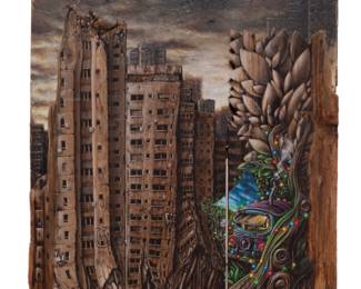 Pez (French, 1976)
Confinement, 2020
Multimedia Reclaimed Wood And Acrylic Starting price $2,000