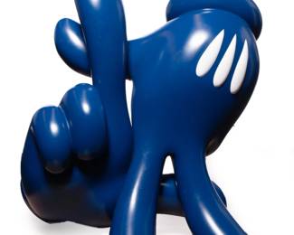 OG Slick 'LA Hands' 3 Foot Tall limited edition blue vinyl hand-cast resin figurine, made in Los Angeles.
Edition Size: 10
Dimensions: 30 x 40 x 30 in
Release Date: 2018 Starting Price $1,500