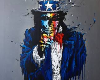 Brusk (France, 1976)
Dripping Sam, 2020
Spray Paint, Acrylic, Paint Marker on Canvas Starting Price $2,000