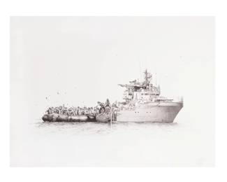 Brusk (France, 1976)
Sos Méditerranée, 2020
Ink on paper (original) Starting Price $500