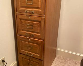 Oak file cabinet 