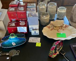 LLadro ornaments, Mercury glass 