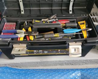 Tool box with tools