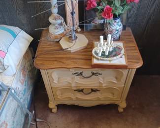 White French provincial night stand