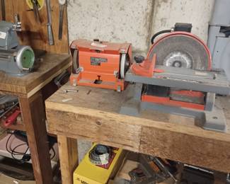 Grinder and lathe