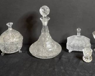 Candy Dishes and Decanter