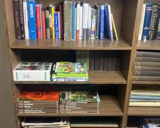 Bookcase with assortment of Books