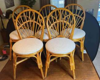 Bamboo Rattan Chairs