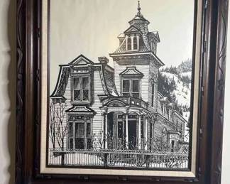 Doris Hutson Print Victorian House