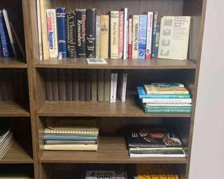Bookcase with books