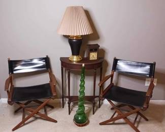 Chairs, Side Table and Directors Chair