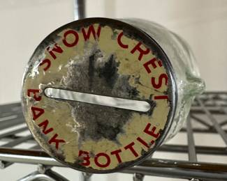 Vintage Snow Crest Bank Bottle 