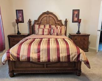 Queen size bed and mattress 