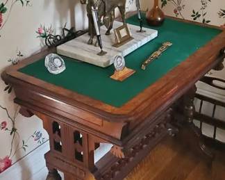 Walnut antique table