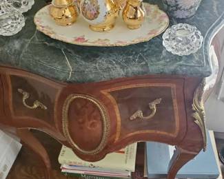 French style marble top table