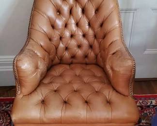 Great Chesterfield leather desk chair